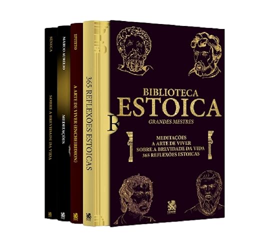 Sugestão de Leitura Biblioteca Estoica Grandes Mestres Volume 01 - Box com 4 Livros