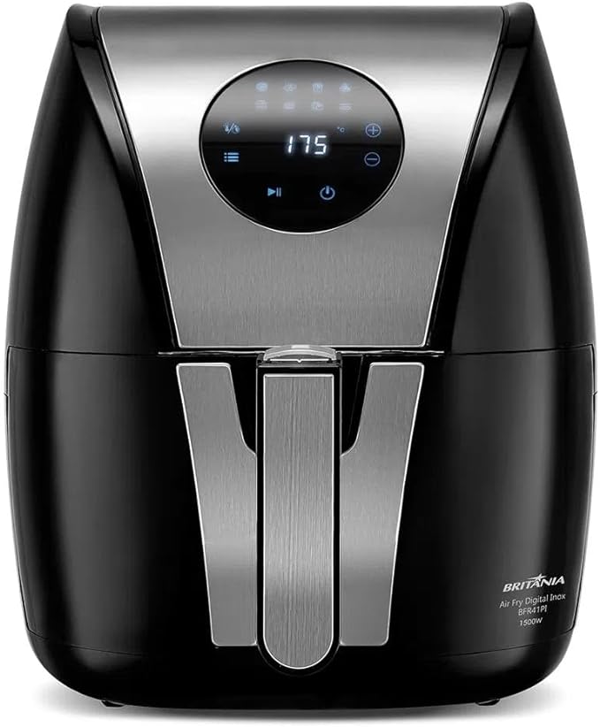 Desfrute de frituras saudáveis com a Air Fryer Britânia Digital Inox 5L: tecnologia, praticidade e sabor incomparáveis. Adquira já a sua!