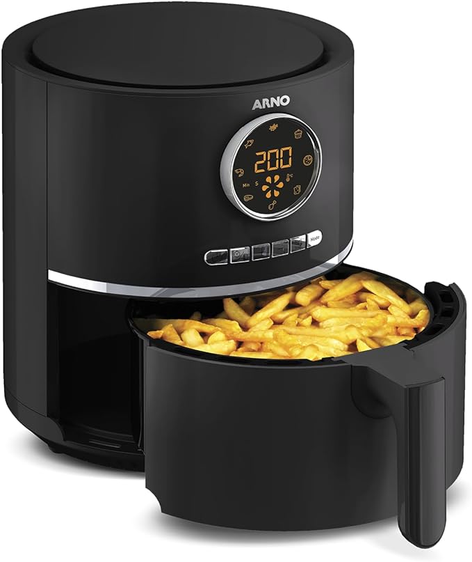 Saboreie com saúde! Adquira a Fritadeira Sem Óleo Arno Air Fryer Ultra 4,2L agora mesmo. Delicie-se!